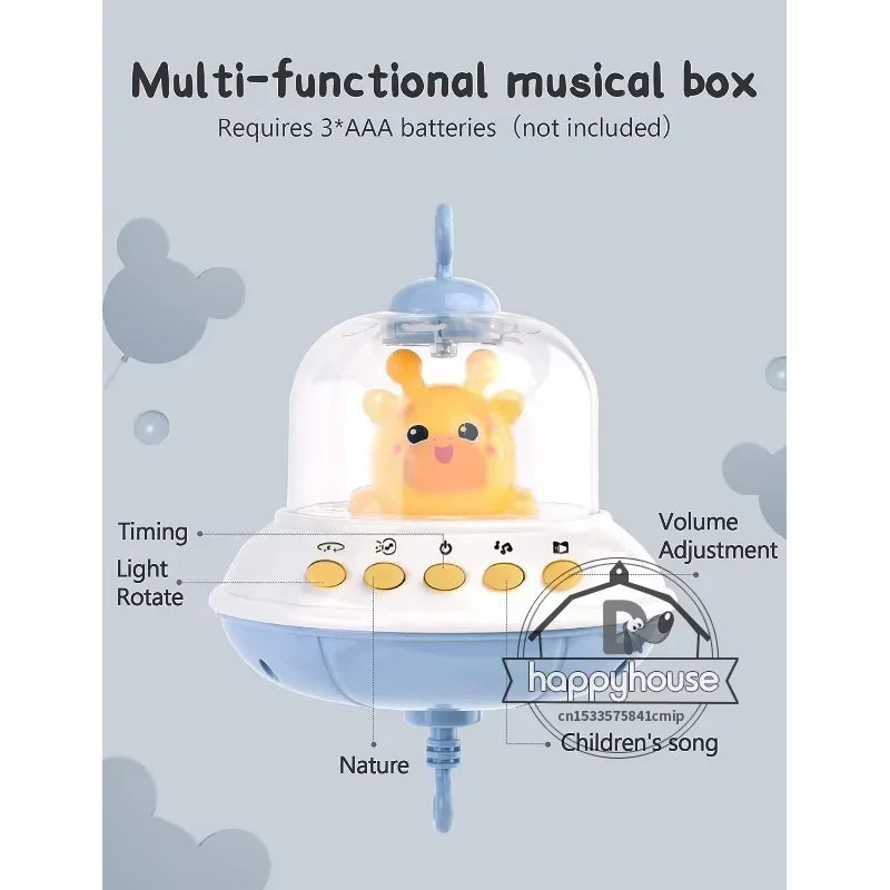 Musical Baby Crib Mobile – Lights & Soothing Projection