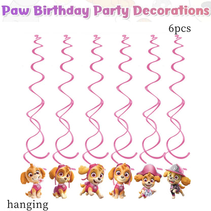 Paw Patrol Birthday Party Supplies – Skye Theme Tableware Set