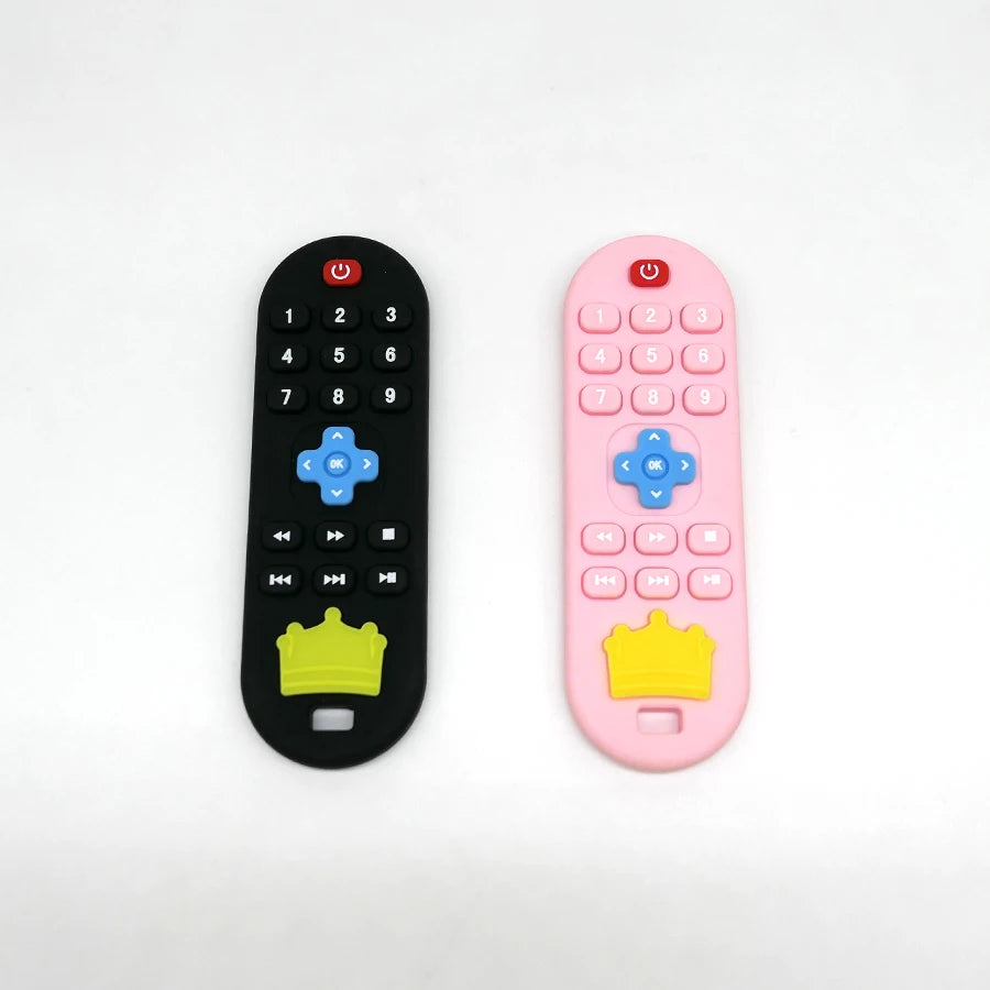 Silicone Teether Remote Control – Soothing Gum Relief Toy