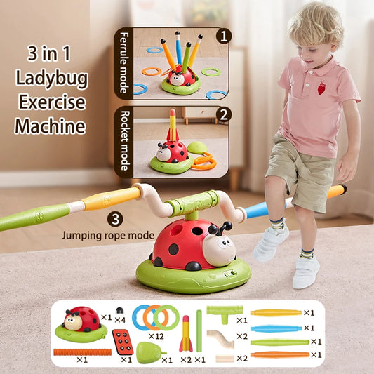 Ladybug Jump Rope Game Toy for Active Kids Play