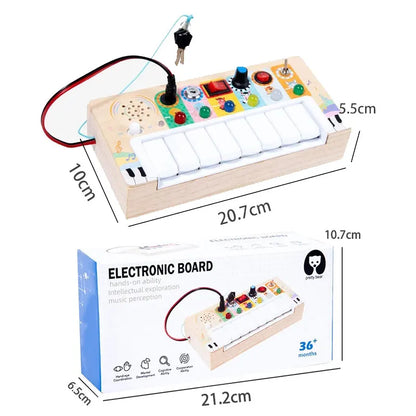 Montessori Busy Board LED Toy – Sensory Learning Fun
