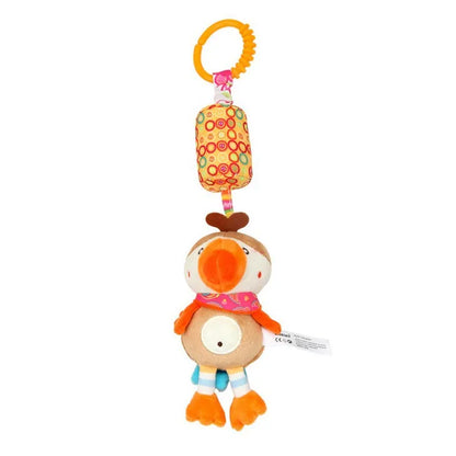 Baby Stroller Rattle Toy – Soft Hanging Animal for Sensory Play
