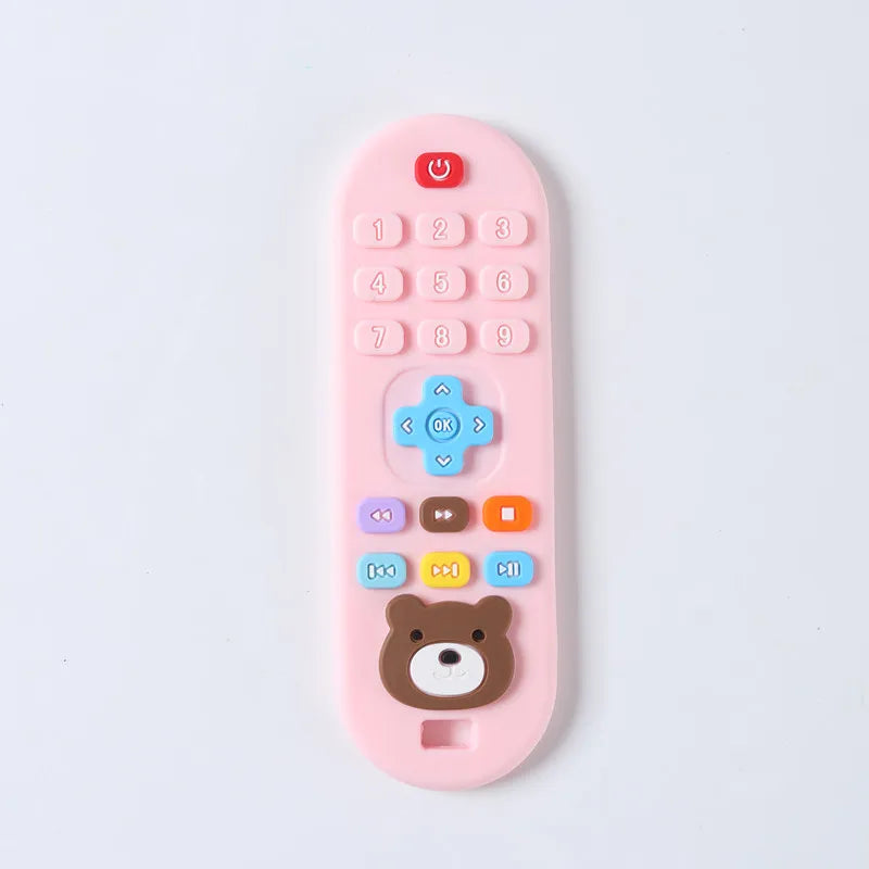Silicone Teether Remote Control – Soothing Gum Relief Toy