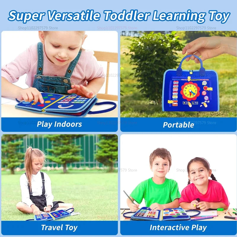 Montessori Busy Board for Kids – Learn Through Play