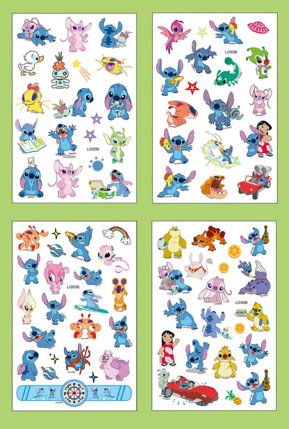 Temporary Tattoo Stickers for Kids – Cute Cartoon Party Fun