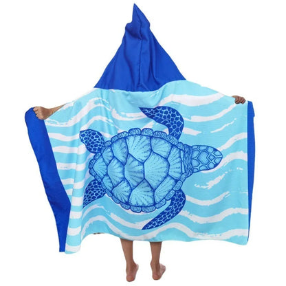 Boys Hooded Beach Towel – Large Cartoon Swim Poncho