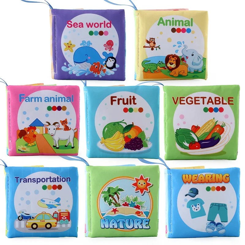 Baby Soft Cloth Book – Montessori 3D Educational Toy