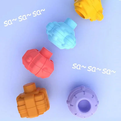Montessori Baby Toys – Colorful Sensory Learning Blocks