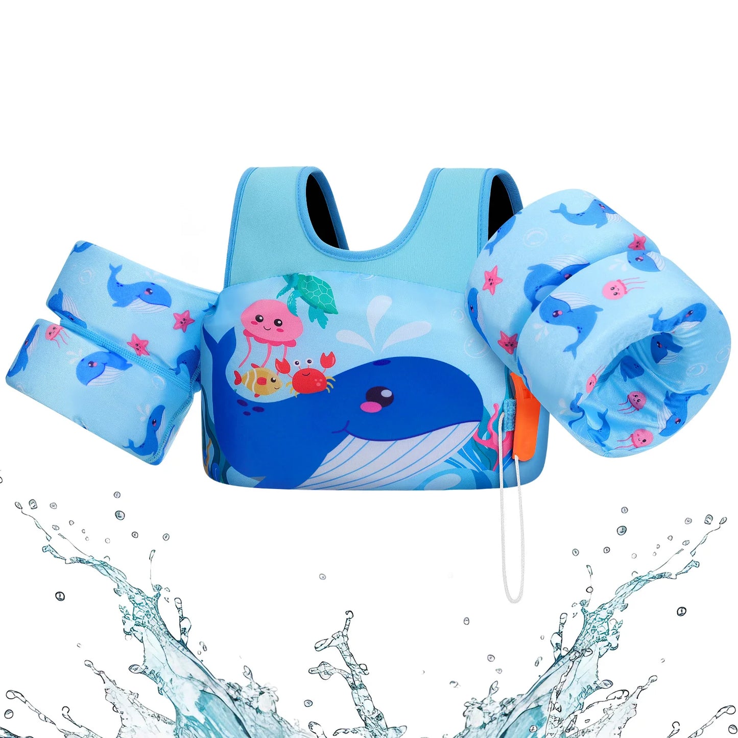 Kids Swim Vest with Arm Floats – Safe Buoyancy for Water