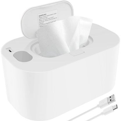 USB Baby Wipe Warmer with LED Light & Adjustable Heat