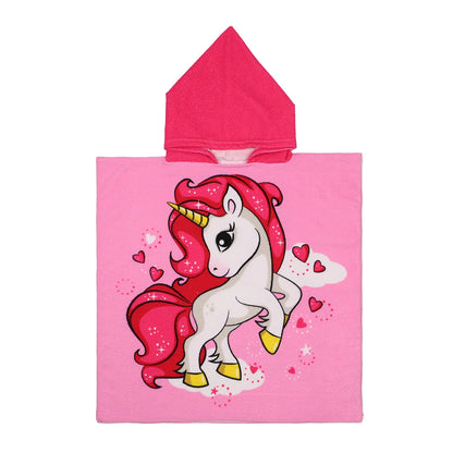 Cartoon Baby Hooded Bath Towel – Soft & Quick-Dry Cloak