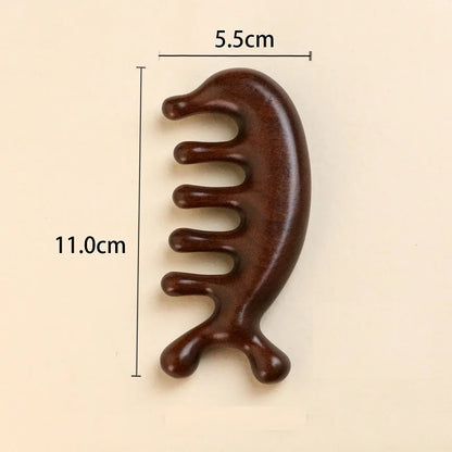 Wooden Scalp Massager Comb for Relaxing Head & Hair Care