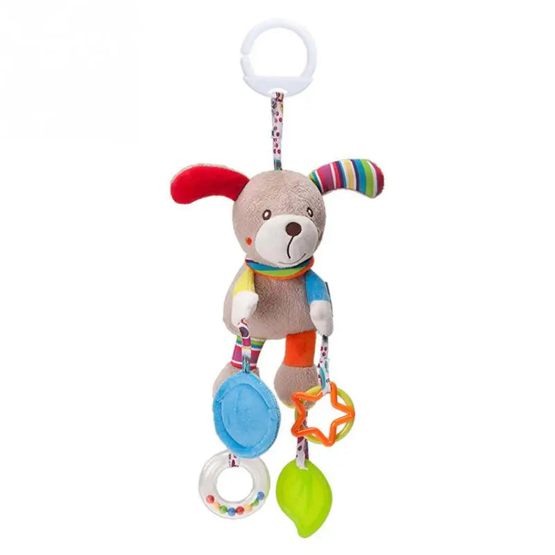 Baby Stroller Rattle Toy – Soft Hanging Animal for Sensory Play