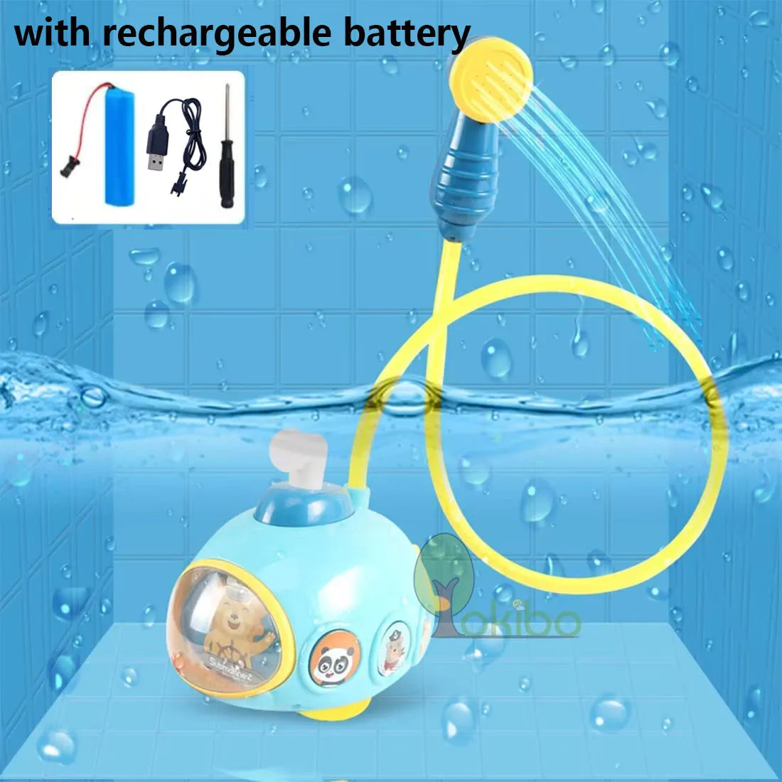 Baby Submarine Bath Toy – Electric Water Sprayer Fun