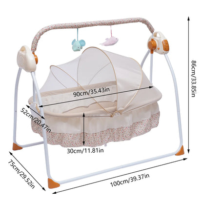 Baby Cradle Swing with Auto Rocking & Music Comfort