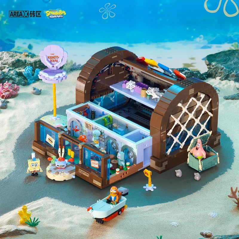 SpongeBob Krusty Krab Building Block Set – Creative Fun