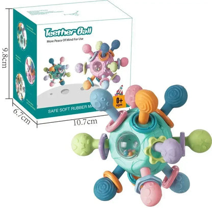 Baby Rotating Rattle Ball – Sensory & Teething Toy