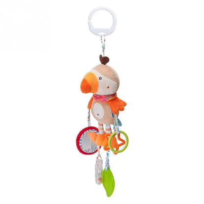 Baby Stroller Rattle Toy – Soft Hanging Animal for Sensory Play