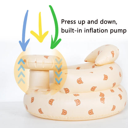 Inflatable Baby Seat for Safe Sitting & Feeding Support