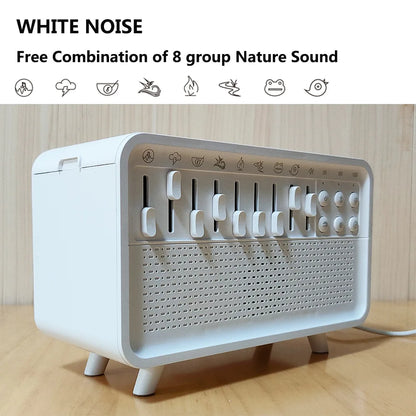Bluetooth White Noise Machine – Sleep Therapy & Aroma Diffuser