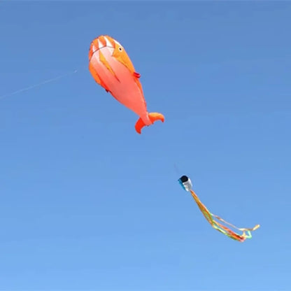 Whale Dolphin Kite 2.2m – Easy-Fly Outdoor Fun with Long Tail