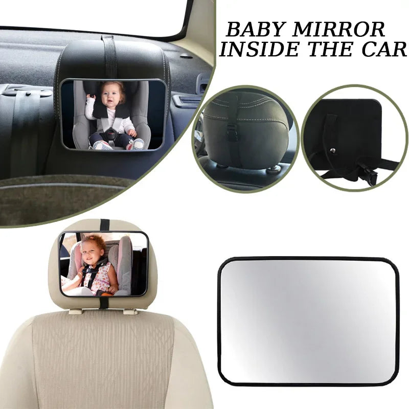 Car Rearview Baby Mirror – Safety Wide Angle Design