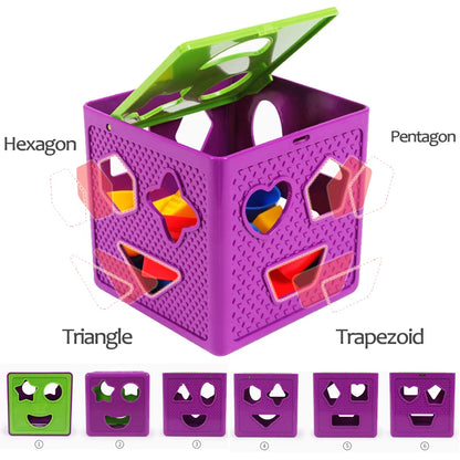 Shape Sorter Toy Box for Early Learning & Color Matching