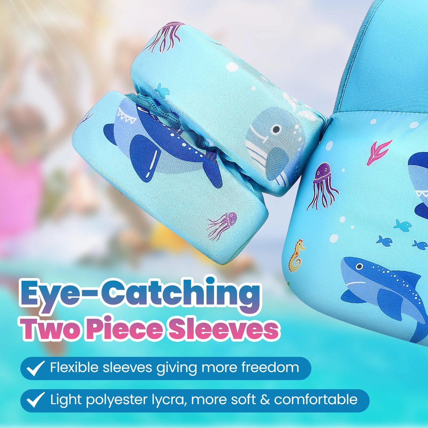 Kids Swim Vest with Arm Floats – Safe Buoyancy for Water