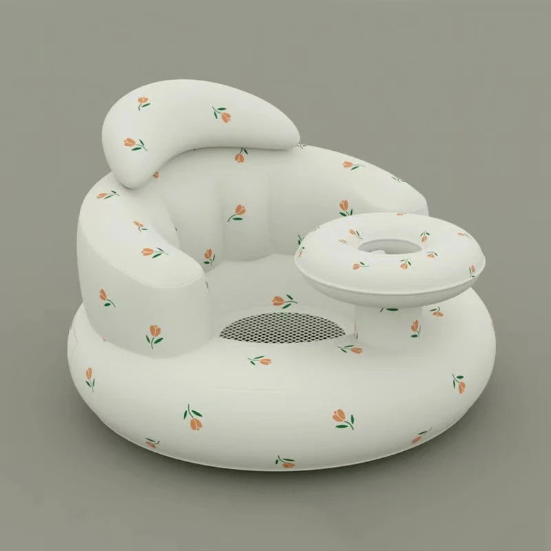 Inflatable Baby Seat for Safe Sitting & Feeding Support