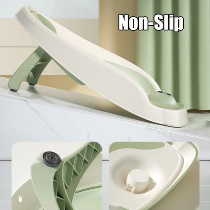 Baby Bath Support for Newborns – Non-Slip Thermometer Bed