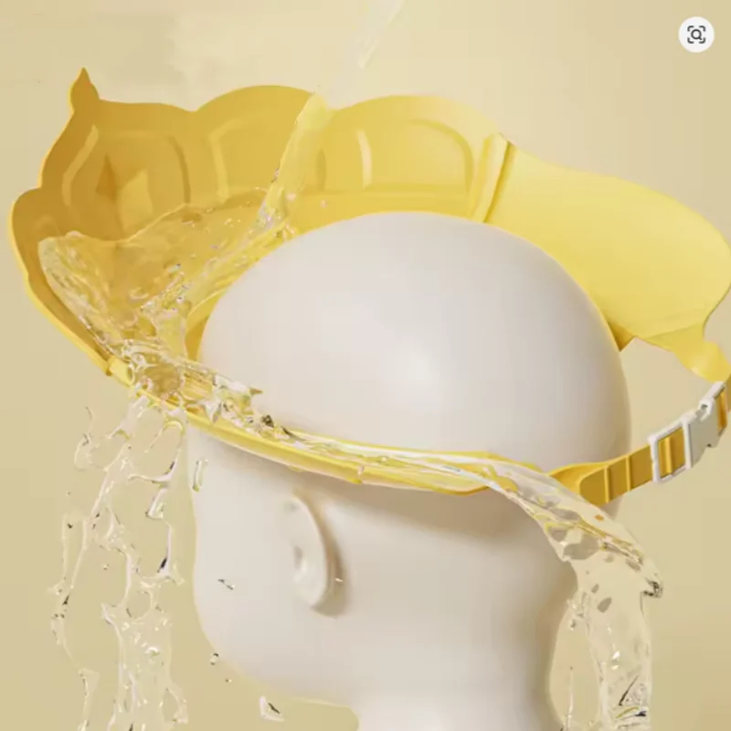 Baby Shower Cap with Adjustable Fit & Soft Ear Protection