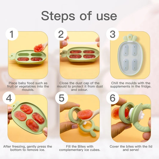 Silicone Baby Fruit Feeder – Safe Teething & Mess-Free Eating