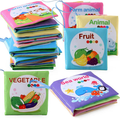Baby Soft Cloth Book – Montessori 3D Educational Toy