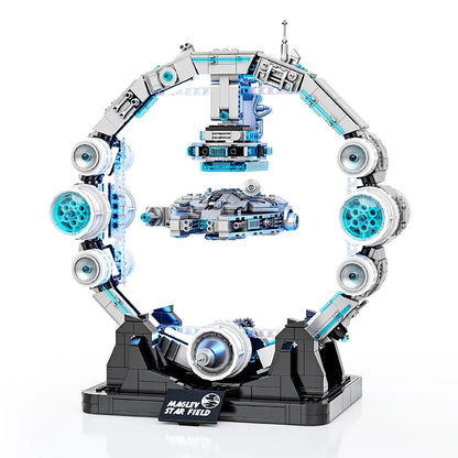 Falcon Spaceship Building Blocks – LED Display Model