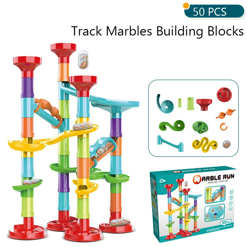 Marble Run Building Blocks Set – Creative STEM Fun