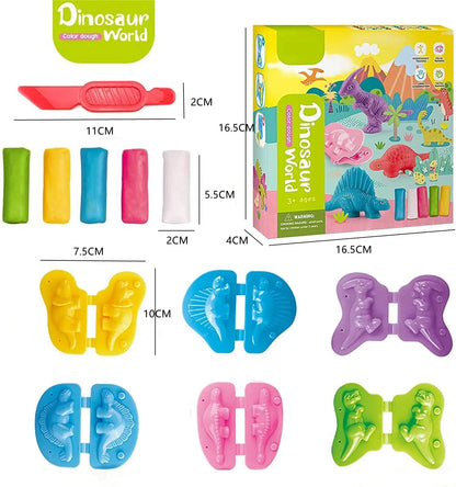 Dinosaur Playdough Set – Creative Learning Fun for Kids