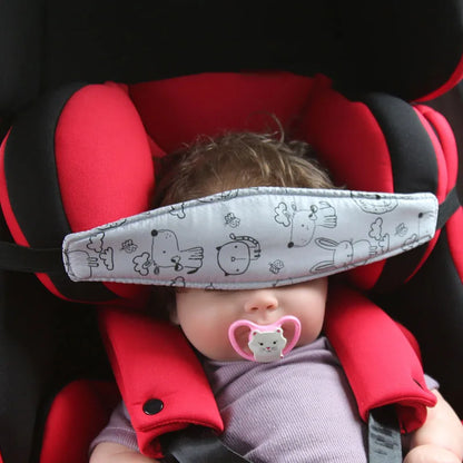 Baby Car Seat Head Support – Adjustable Strap for Safe Sleep