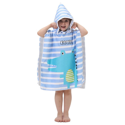 Children’s Hooded Beach Towel – Quick-Dry Microfiber Comfort