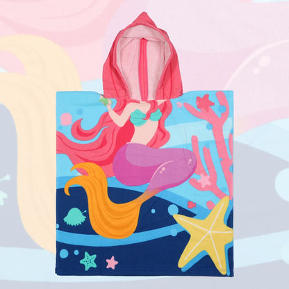 Cartoon Baby Hooded Bath Towel – Soft & Quick-Dry Cloak