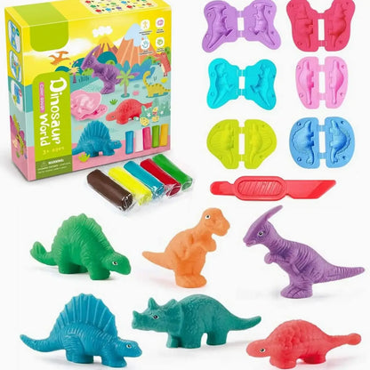 Dinosaur Playdough Set – Creative Learning Fun for Kids