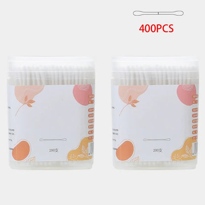 Organic Baby Cotton Swabs – 400PCS Safe & Gentle Care