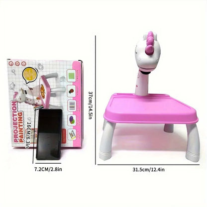 Kids Projection Drawing Table with Music & Easy Tracing Fun!