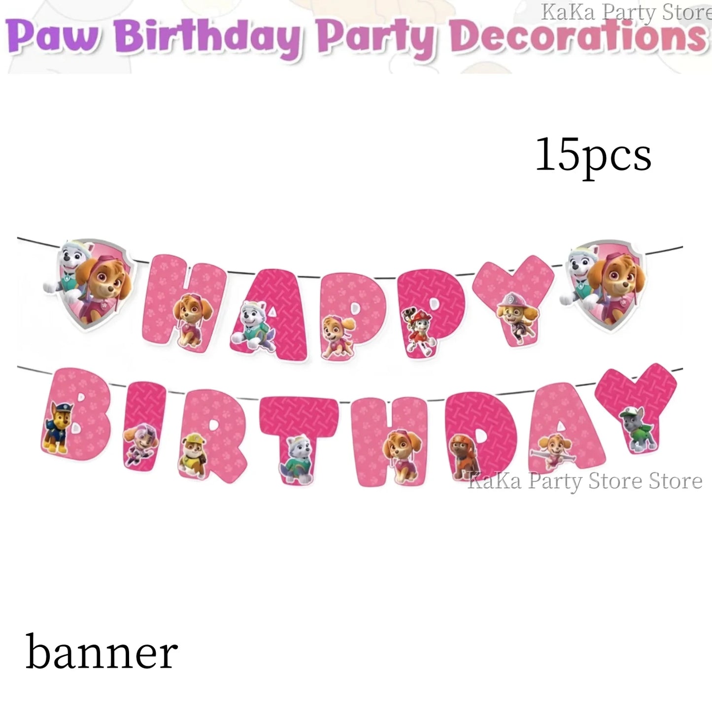 Paw Patrol Birthday Party Supplies – Skye Theme Tableware Set