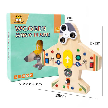 Montessori Busy Board LED Toy – Sensory Learning Fun