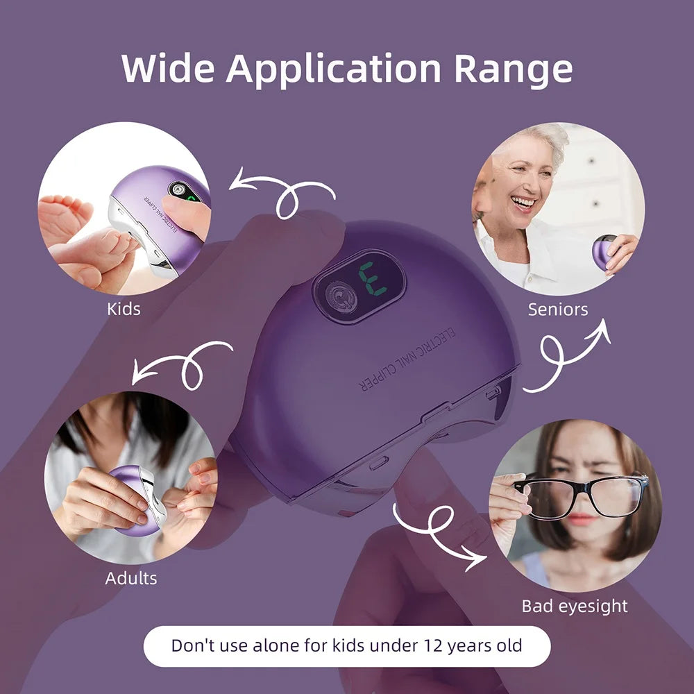 Electric Nail Clipper with UV Light – Safe & Easy Nail Care