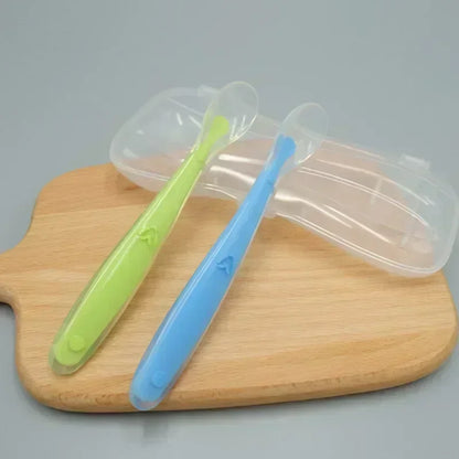 Silicone Baby Spoon Set – Soft Training for Easy Self-Feeding