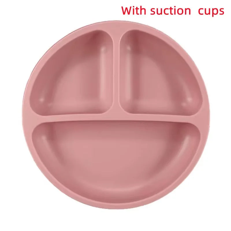 Baby Silicone Dining Plate – Suction Bowl for Easy Feeding