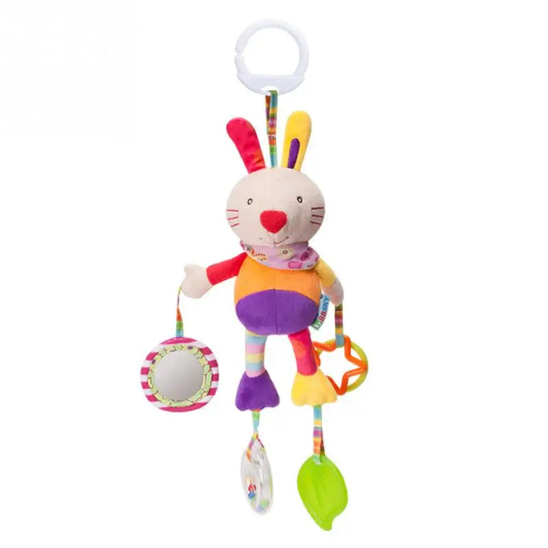Baby Stroller Rattle Toy – Soft Hanging Animal for Sensory Play