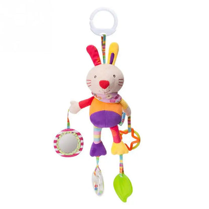 Baby Stroller Rattle Toy – Soft Hanging Animal for Sensory Play