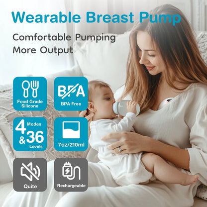 Wearable Breast Pump – Hands-Free & Painless Milk Expression